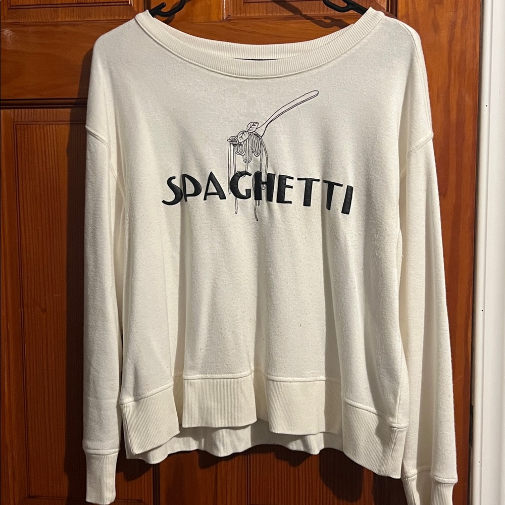 Long sleeve Sweater printed graphic - White